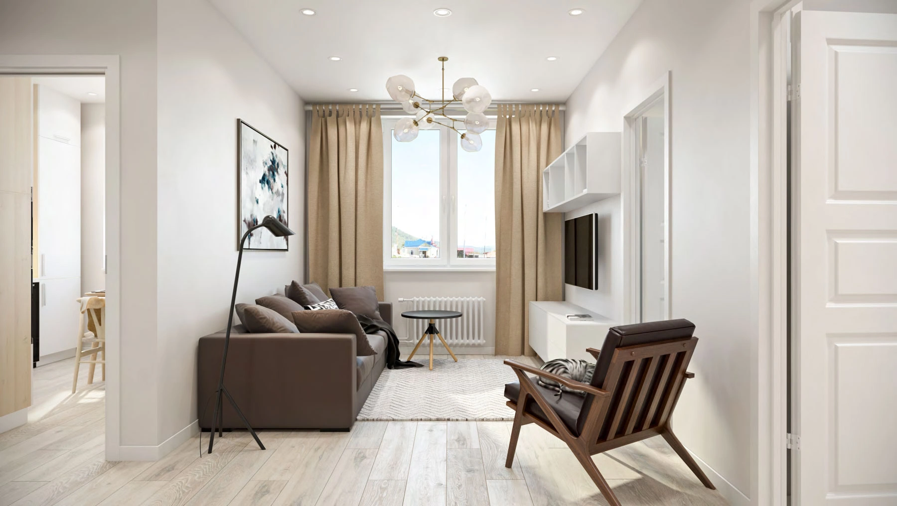 ბინების ავტორის დიზაინი სპეციალურად შეიმუშავა წამყვანი დიზაინის სტუდია exclusive-მ